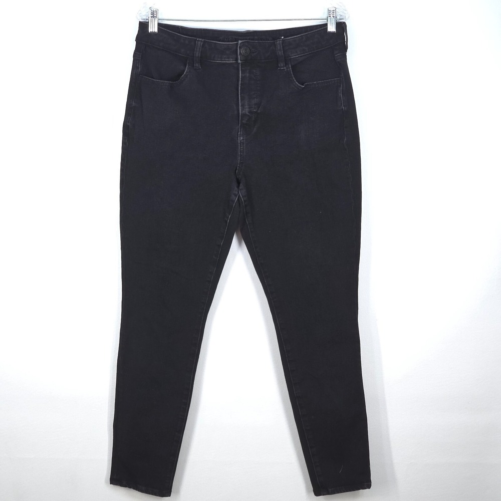 American Eagle Mom Jeans Womens 14 (32x27) Comfort Stretch Dark Wash Denim Dream